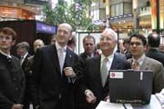 Bayerns Ministerprsident Edmund Stoiber erffnet die TowerCam